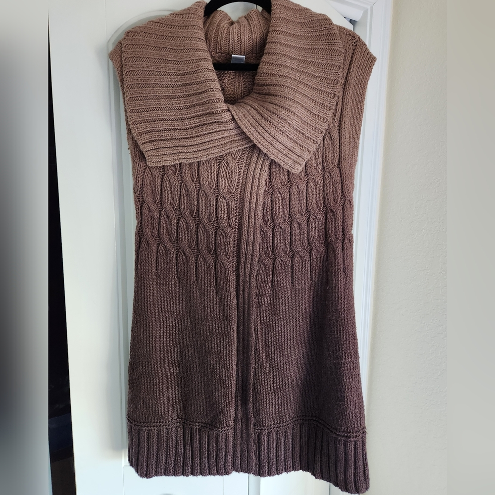 Brown Ombre Chico's Sleeveless Sweater Sz 1!